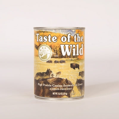 Taste of the Wild High Prairie Formula with Bison in Gravy Grain-Free Canned Dog Food, 13.2-oz, case of 12