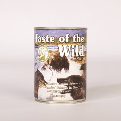 Taste of the Wild Pacific Stream Formula with Salmon in Gravy Grain-Free Canned Dog Food, 13.2-oz, case of 12