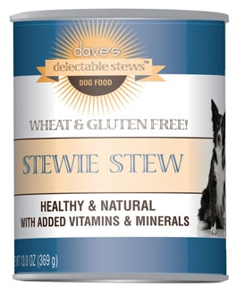 Dave's Pet Food Delectable Stews Stewie Stew Canned Dog Food, 13-oz, case of 12