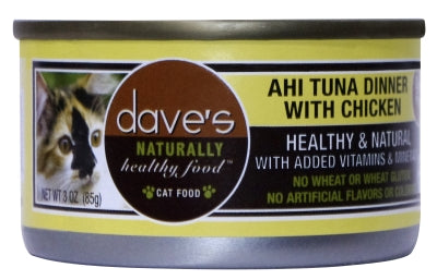 Dave's Pet Food Naturally Healthy Grain-Free Ahi Tuna Dinner with Chicken Canned Cat Food