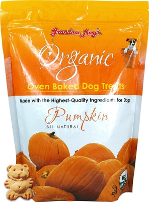 Grandma Lucy's Organic Pumpkin Oven Baked Dog Treats, 14-oz bag