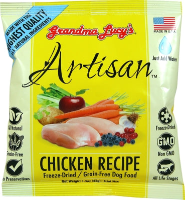 Grandma Lucy's Artisan Grain-Free Chicken Recipe Freeze-Dried Dog Food
