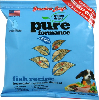 Grandma Lucy's Pureformance Grain-Free Fish Recipe Freeze-Dried Dog Food