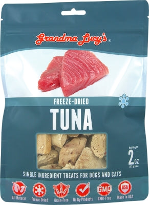 Grandma Lucy's Freeze-Dried Tuna Single Ingredient Dog & Cat Treats, 4-oz bag