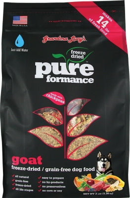 Grandma Lucy's Pureformance Grain-Free Goat Recipe Freeze-Dried Dog Food