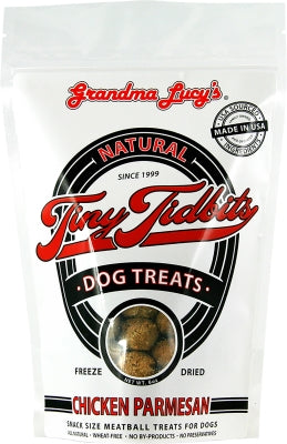 Grandma Lucy's Freeze-Dried Tiny Tidbits Chicken Parmesan Snack Size Meatball Dog Treats, 6-oz bag