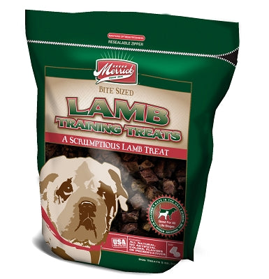 Merrick Bite Sized Lamb Lung Training Dog Treats, 5-oz bag
