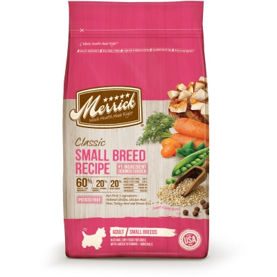 Merrick Classic Small Breed Recipe Adult Dry Dog Food, 4-lb bag