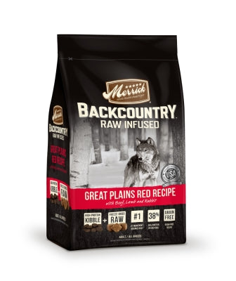 Merrick Backcountry Raw Infused Great Plains Red Recipe with Beef, Lamb & Rabbit Dry Dog Food