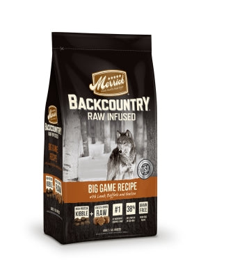 Merrick Backcountry Raw Infused Big Game Recipe with Lamb, Buffalo & Venison Dry Dog Food