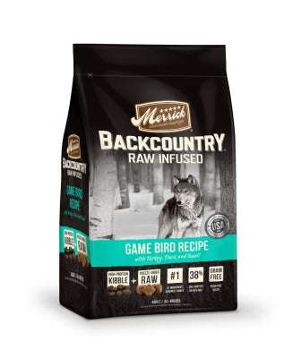 Merrick Backcountry Raw Infused Game Bird Recipe with Chicken, Duck & Quail Dry Cat Food