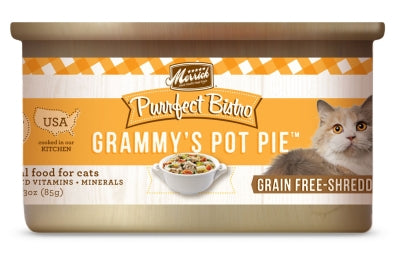 Merrick Purrfect Bistro Grain-Free Grammy's Pot Pie Minced in Gravy Canned Cat Food