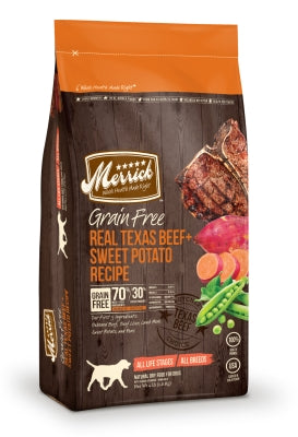Merrick Grain-Free Real Texas Beef + Sweet Potato Recipe Dry Dog Food