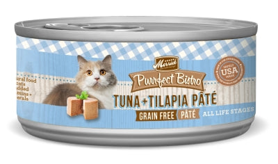 Merrick Purrfect Bistro Grain-Free Tuna + Tilapia Pate Canned Cat Food