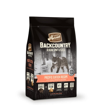 Merrick Backcountry Raw Infused Pacific Catch Recipe Dry Cat Food