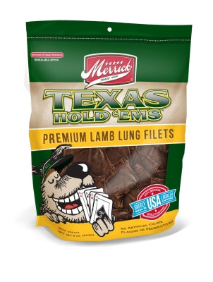 Merrick Texas Hold'ems Premium Lamb Lung Filets Dog Treats