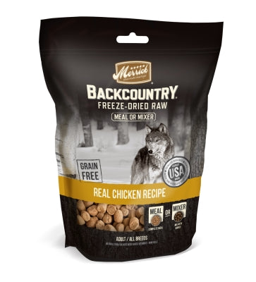 Merrick Backcountry Freeze-Dried Raw Meal or Mixer Real Chicken Recipe Dog Food