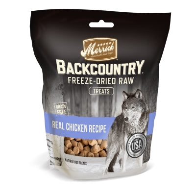 Merrick BackCountry Grain-Free Freeze-Dried Raw Chicken Recipe Dog Treats, 3.25-oz bag