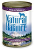 Natural Balance Ultra Premium Lamb Formula Canned Dog Food