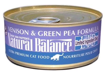 Natural Balance L.I.D. Limited Ingredient Diets Venison & Green Pea Formula Grain-Free Canned Cat Food