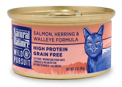 Natural Balance Wild Pursuit Salmon, Herring & Walleye Formula Grain-Free Canned Cat Food