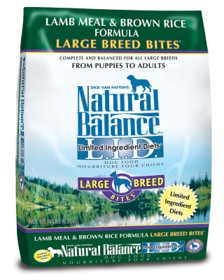 Natural Balance L.I.D. Limited Ingredient Diets Lamb Meal & Brown Rice Formula Large Breed Bites Dry Dog Food