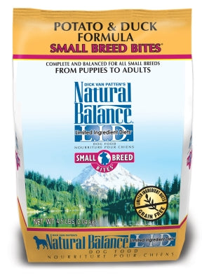 Natural Balance L.I.D. Limited Ingredient Diets Potato & Duck Formula Grain-Free Small Breed Bites Dry Dog Food
