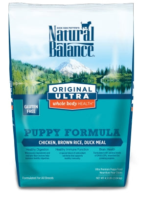 Natural Balance Original Ultra Whole Body Health Puppy Formula Chicken, Brown Rice & Duck Meal Dry Dog Food