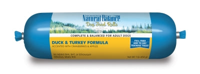 Natural Balance Duck & Turkey Formula Dog Food Roll for Adult Dogs