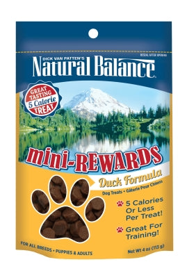 Natural Balance Mini-Rewards Duck Formula Dog Treats, 4-oz bag