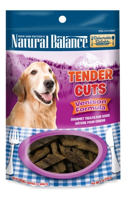 Natural Balance Delectable Delights Venison Formula Tender Cuts Dog Treats, 4-oz bag
