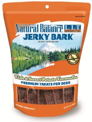 Natural Balance L.I.T. Limited Ingredient Treats Jerky Bark Fish & Sweet Potato Formula Grain-Free Dog Treats, 12-oz bag