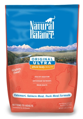 Natural Balance Original Ultra Whole Body Health Calamari, Salmon Meal & Duck Meal Formula Dry Cat Food