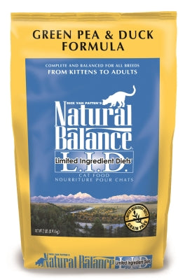 Natural Balance L.I.D. Limited Ingredient Diets Green Pea & Duck Formula Dry Cat Food