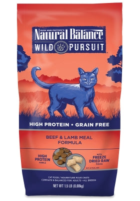Natural Balance Wild Pursuit Beef & Lamb Meal Formula Grain-Free Dry Cat Food