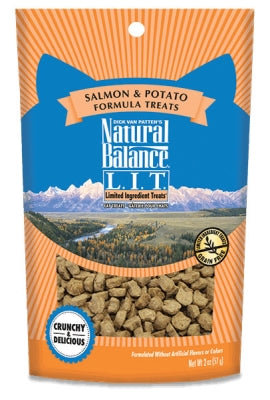 Natural Balance L.I.T. Limited Ingredient Treats Salmon & Potato Formula Grain-Free Cat Treats, 2-oz bag