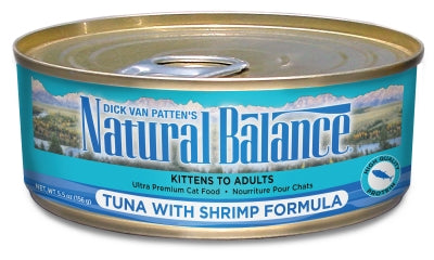 Natural Balance Ultra Premium Tuna with Shrimp Formula Canned Cat Food, 5.5-oz, case of 24