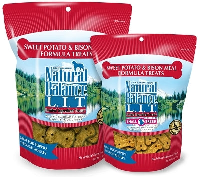 Natural Balance L.I.T. Limited Ingredient Treats Sweet Potato & Bison Formula Grain-Free Dog Treats