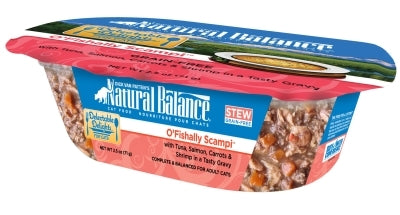 Natural Balance Delectable Delights O'Fishally Scampi Stew Grain-Free Wet Cat Food, 2.5-oz tubs, case of 12