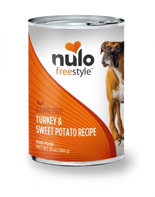 Nulo Freestyle Grain-Free Turkey & Sweet Potato Recipe Canned Dog & Puppy Food, 13-oz, case of 12