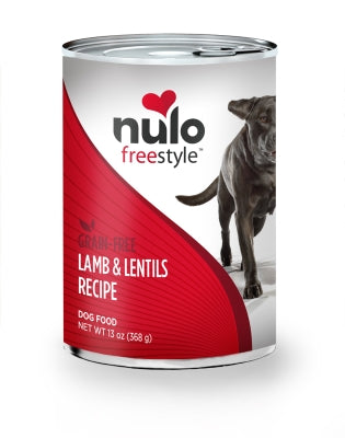 Nulo Freestyle Grain-Free Lamb & Lentils Recipe Canned Dog & Puppy Food, 13-oz, case of 12