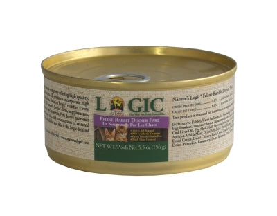 Nature's Logic Feline Rabbit Feast Canned Cat Food
