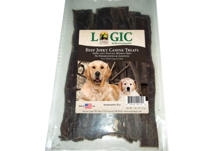 Nature's Logic Canine Beef Jerky Dog Treat, 1-lb bag