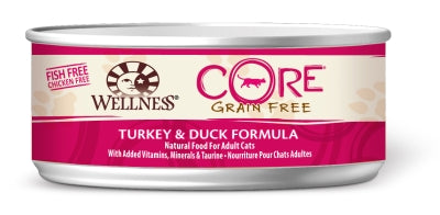 Wellness CORE Turkey & Duck Formula Grain-Free Canned Cat Food, 5.5-oz, case of 24
