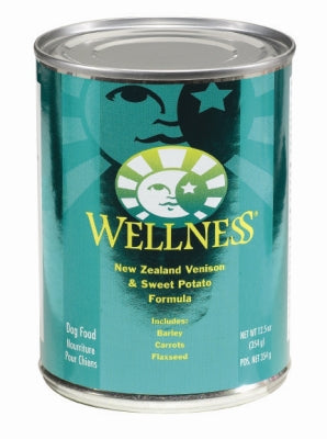 Wellness Complete Health Venison & Sweet Potato Formula Canned Dog Food, 12.5-oz, case of 12
