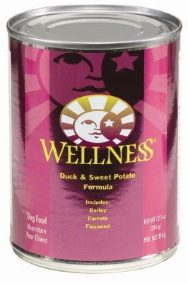 Wellness Complete Health Duck & Sweet Potato Formula Canned Dog Food, 12.5-oz, case of 12