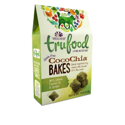 Wellness TruFood CocoChia Bakes with Salmon, Coconut Oil & Spinach Grain-Free Dog Treats, 5-oz bag