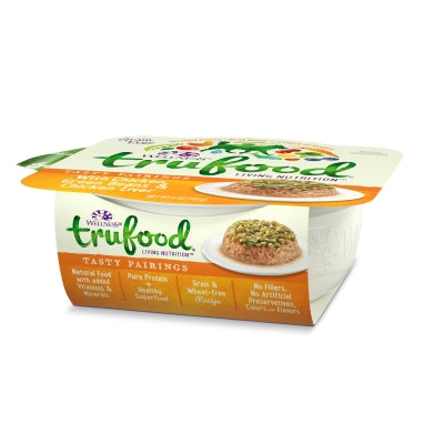 Wellness TruFood Tasty Pairings with Chicken, Green Beans & Chicken Liver Grain-Free Dog Food Trays, 5-oz, case of 24