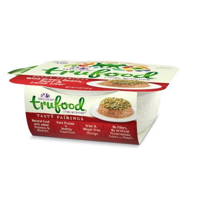 Wellness TruFood Tasty Pairings with Green Beans, Beef & Lamb Liver Grain-Free Dog Food Trays, 5-oz, case of 24