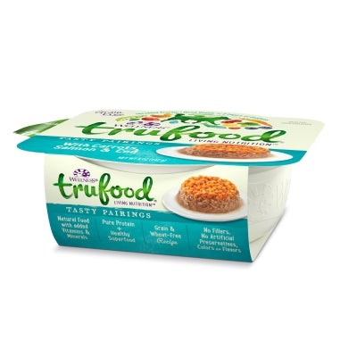 Wellness TruFood Tasty Pairings with Carrots, Salmon & Cod Grain-Free Dog Food Trays, 5-oz, case of 24